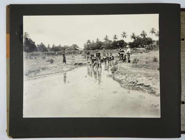 3.2.) Fotos / Postkarten Fotoalbum Deutsch-Ostafrika.Mehrfarbiger Leineneinband, 17 Fotos, - Image 4 of 6