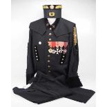 4.1.) Uniformen / Kopfbedeckungen Polen: Steigeruniform aus Oberschlesien - mit Ordenschmuck.