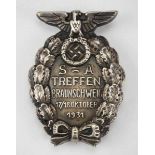 1.2.) Deutsches Reich (1933-45) Abzeichen auf das S.A. Treffen am 17./18. Oktober 1931 in