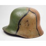 4.1.) Uniformen / Kopfbedeckungen Stahlhelm M17 - Mimikri.Glocke mit Mimikri-Bemalung, Innenfutter