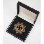 1.2.) Deutsches Reich (1933-45) Deutsches Kreuz, in Gold, im Etui - schweres Juncker.Buntmetall