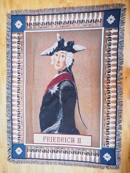 4.4.) Patriotisches / Reservistika / Dekoratives Preussen: Patriotischer Wandbehang "Friedrich