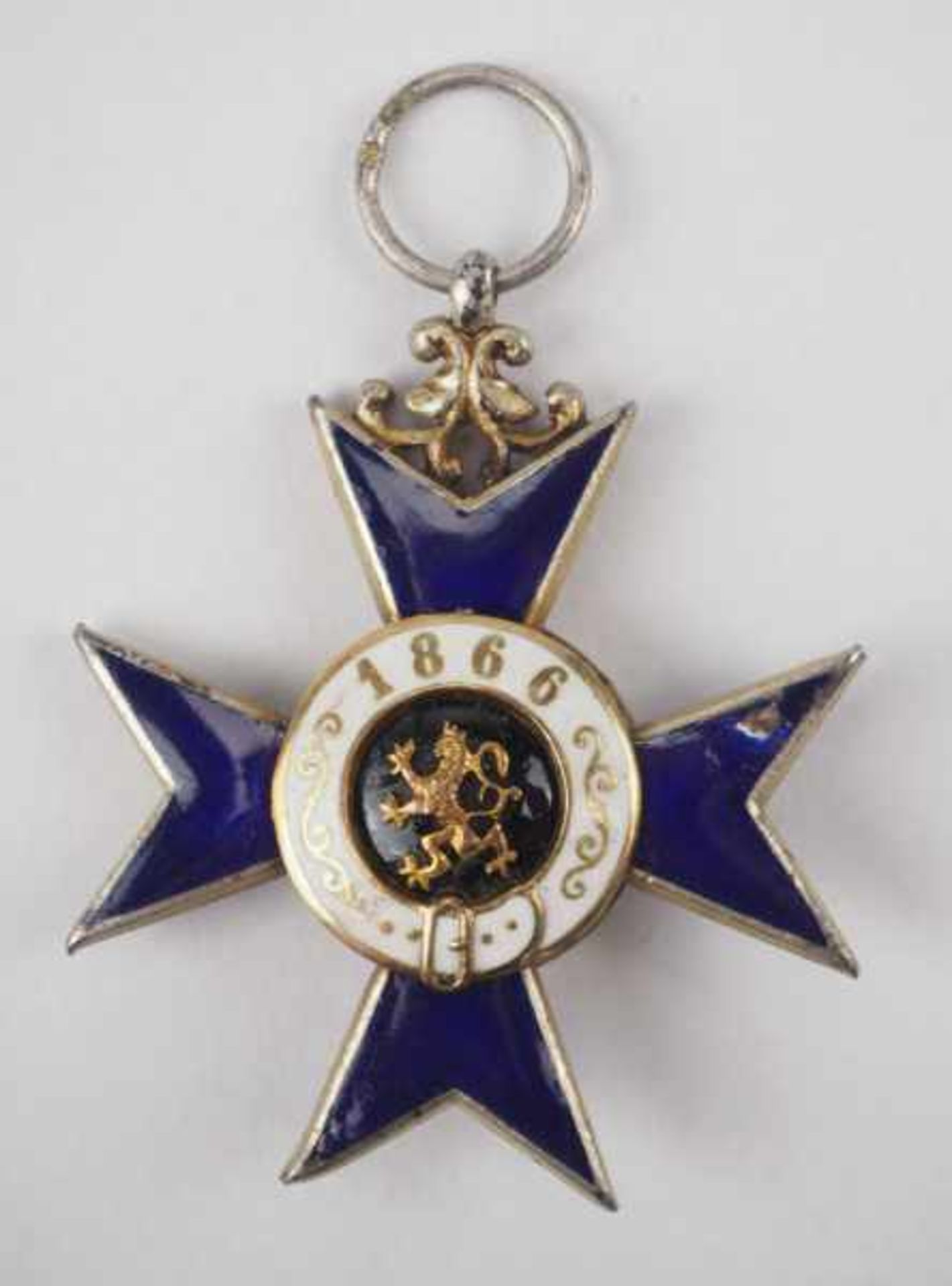 1.1.) Kaiserreich (bis 1933) Bayern: Militär-Verdienstkreuz, 1. Form (1866-1905).Silber, die - Image 3 of 3