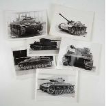 3.2.) Fotos / Postkarten 6 Panzer Werks-Fotos.Je 12,0 x 9,1 cm auf Agfa Lupex Papier.Zustand: II 3.