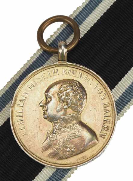 1.1.) Kaiserreich (bis 1933) Bayern: Goldene Militär-Verdienst- / Tapferkeits-Medaille, Max Joseph