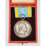 1.1.) Kaiserreich (bis 1933) Sachsen: Militär-St. Heinrichs Orden, Medaille in Silber, im Etui.