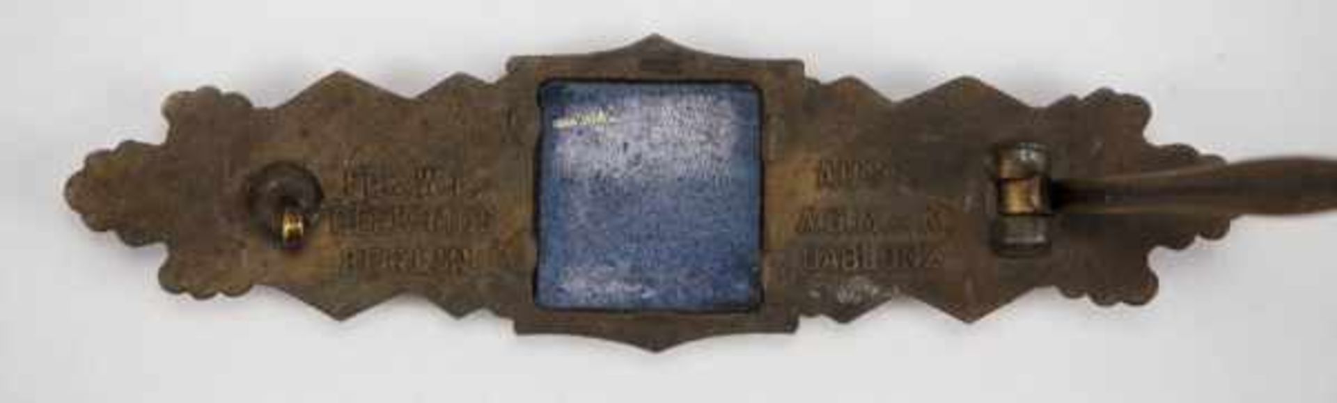 1.2.) Deutsches Reich (1933-45) Nahkampfspange, Bronze - A.G.M.u.K.Zink, bronziert, geschwärztes - Image 2 of 3