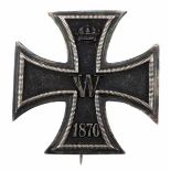 1.1.) Kaiserreich (bis 1933) Preussen: Eisernes Kreuz, 1870, 1. Klasse.Geschwärzter Eisenkern, der