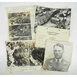 3.2.) Fotos / Postkarten Luftwaffe: Aufklärer-Fotos Vor/Nach der Bombadierung - Kutno / Lemberg.Dazu