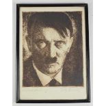 4.4.) Patriotisches / Reservistika / Dekoratives Exner, Willy: Radierung "Adolf Hitler".Blatt mit