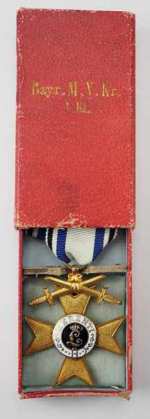 1.1.) Kaiserreich (bis 1933) Bayern: Militär-Verdienstkreuz, 3. Form, 1. Klasse mit Schwertern, im