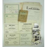 3.2.) Fotos / Postkarten Luftwaffe: Umfangreicher Foto und Dokumentennachlass.Soldbuch, Fotos und