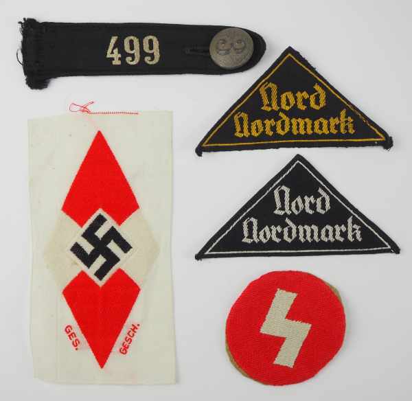 4.2.) Effekten / Ausrüstung Hitlerjugend (HJ): Nachlass Nord Nordmark, Bann 499 (Pinneberg).
