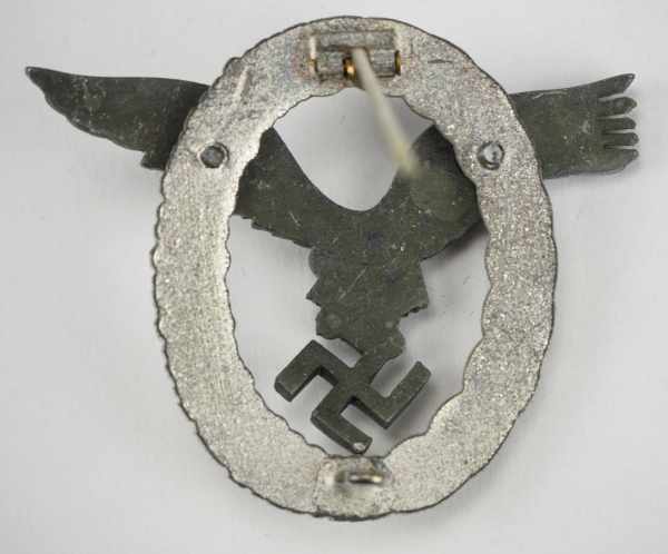 1.2.) Deutsches Reich (1933-45) Flugzeugführer-Abzeichen, im Etui.Zink, der Kranz versilbert, der - Image 3 of 3