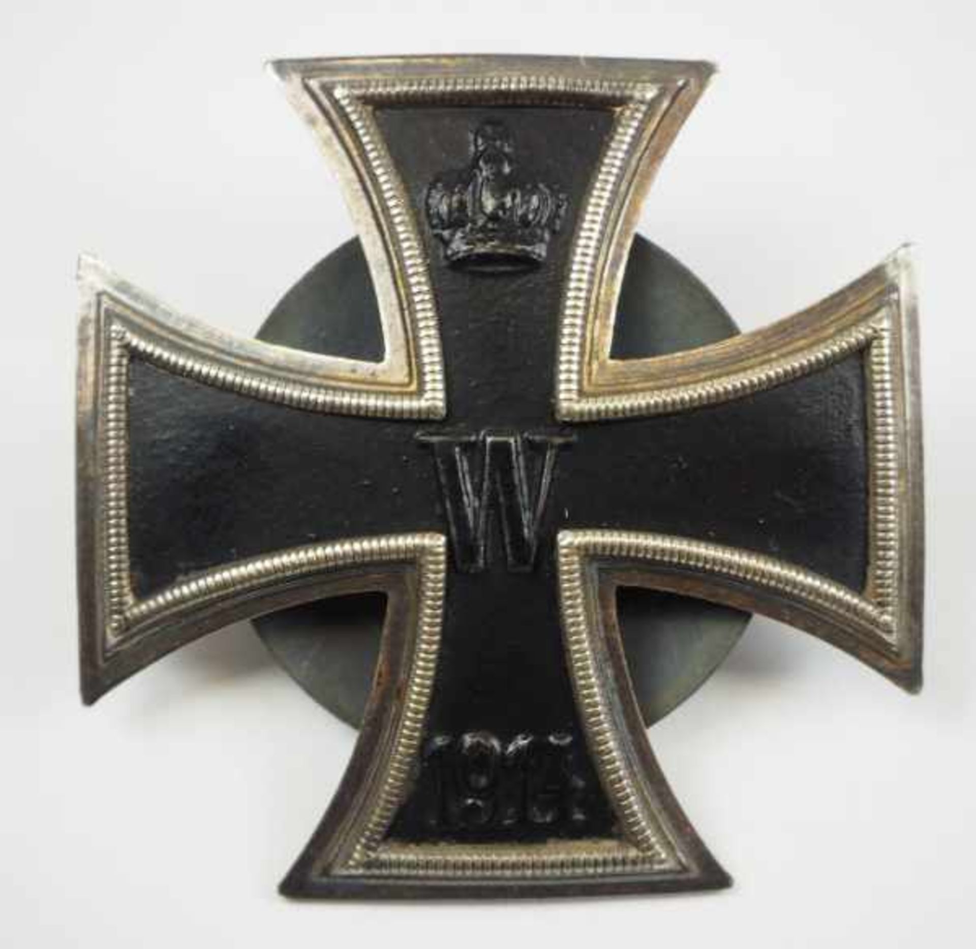 0.3.) Militaria Preussen: Eisernes Kreuz, 1914, 1. Klasse - Quadrat Punze, Schraubscheibe. - Bild 3 aus 3