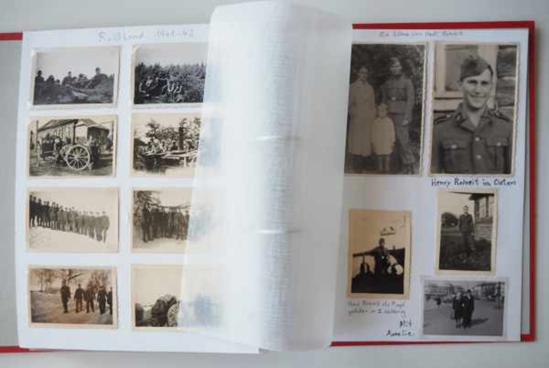 0.3.) Militaria Ordner Dokumente und Fotos.Diverse, u.a. seltene SS Fotos.Zustand: II 0.3.) - Bild 3 aus 5