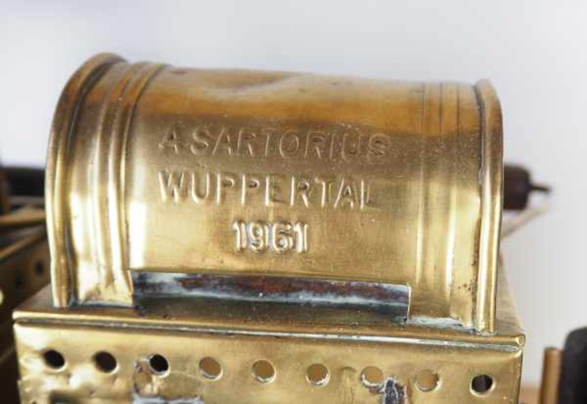 0.1.) Eisenbahn / Bergbau Bergbau - 8 Lampen / Laternen.Diverse, je Metallgehäuse mit Glaseinsatz. - Bild 4 aus 4