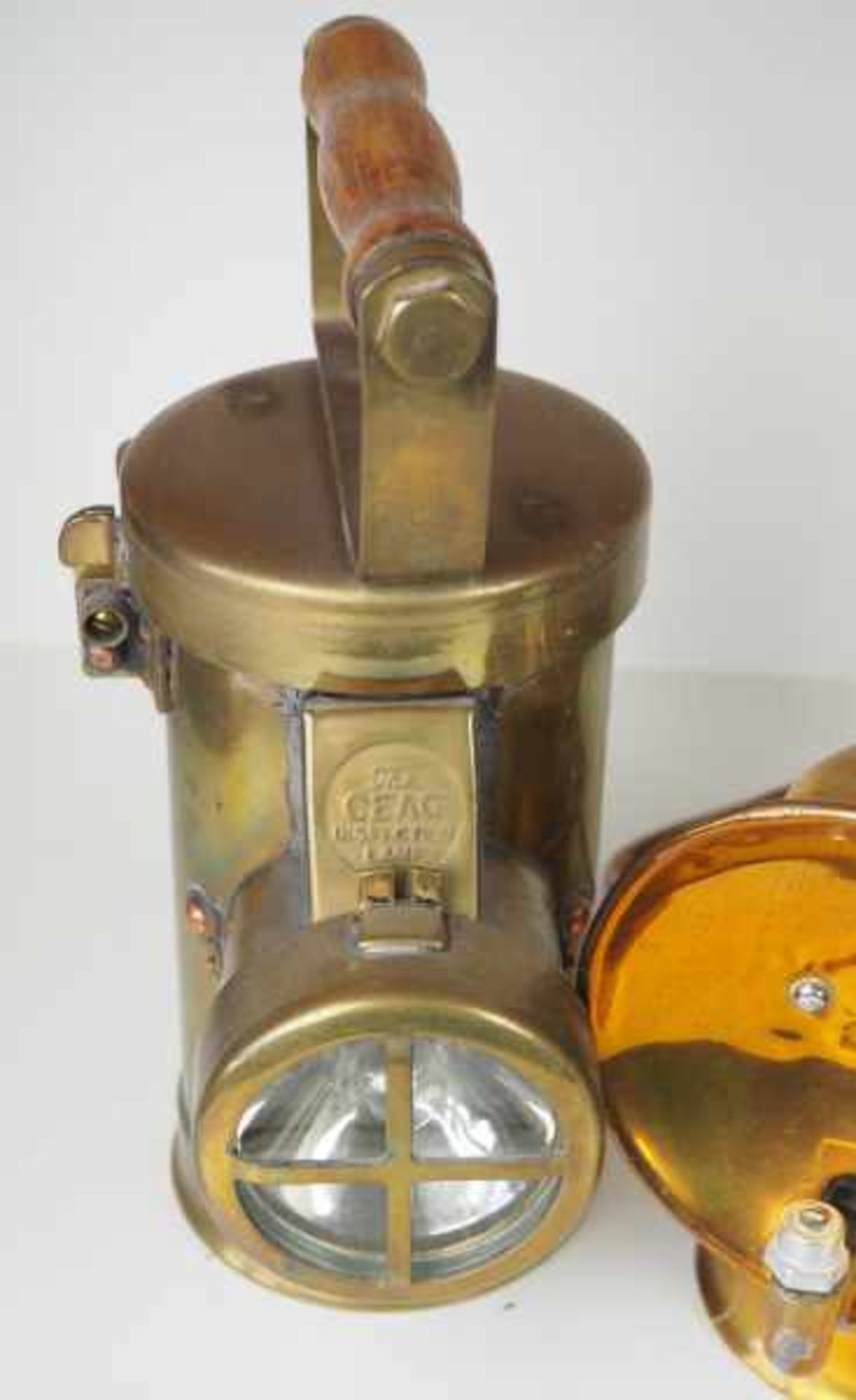 0.1.) Eisenbahn / Bergbau Bergbau - 11 Lampen / Laternen.Diverse, je mit Metallgehäuse.Zustand: II - Bild 4 aus 4