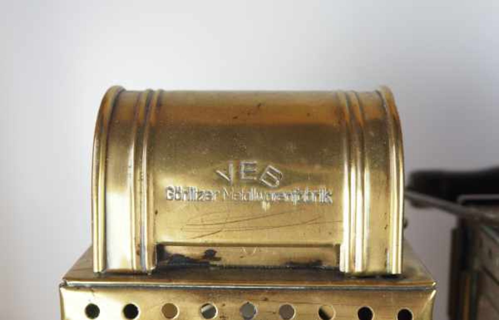 0.1.) Eisenbahn / Bergbau Bergbau - 8 Lampen / Laternen.Diverse, je Metallgehäuse mit Glaseinsatz. - Bild 2 aus 3