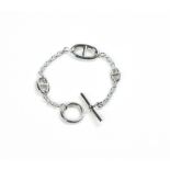 HERMES Paris made in France - Bracelet "Farandole" en argent 925 millièmes, fermoir [...]