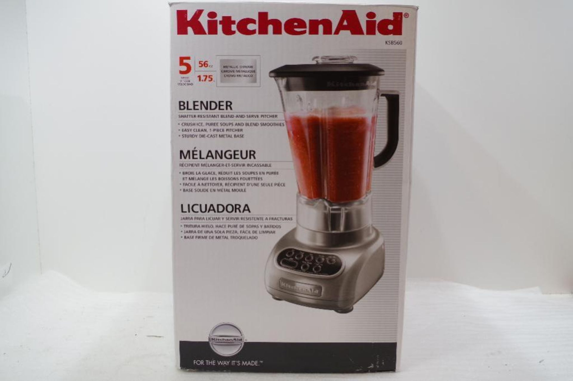 NEW KITCHENAID 5 Speed 56 cc Blender M/N KSB560