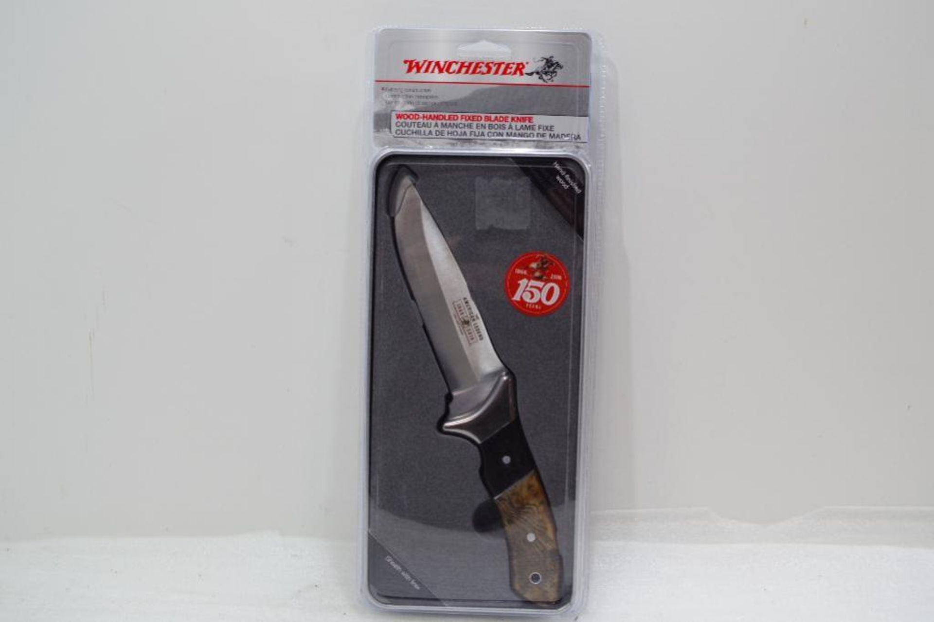 NEW WINCHESTER Wood-Handled Fixed Blade Knife