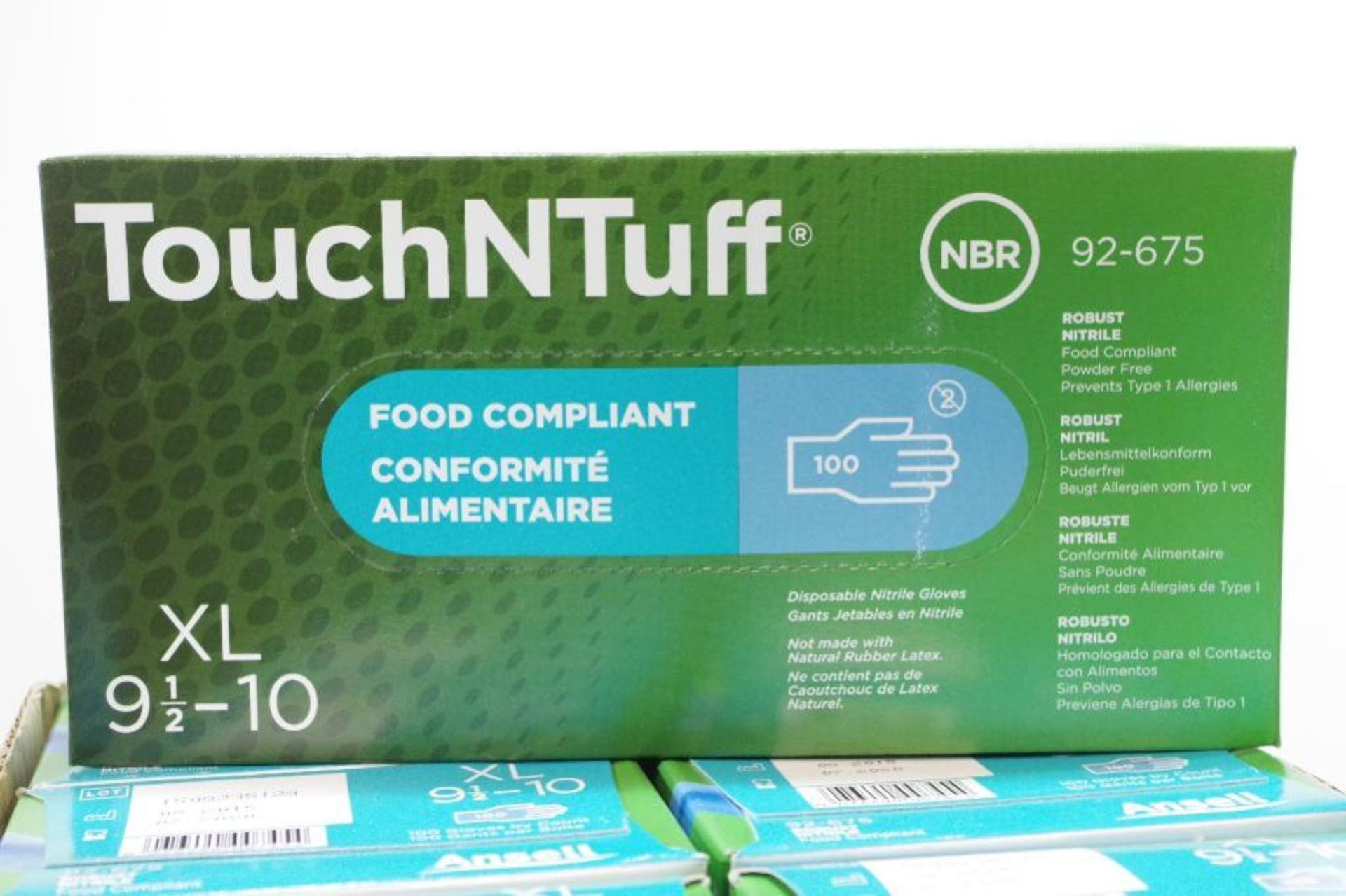 (1000) NEW ANSELL TouchNTuff Food Compliant Nitrile Gloves, Size 9-1/2 - 10 - Image 2 of 4