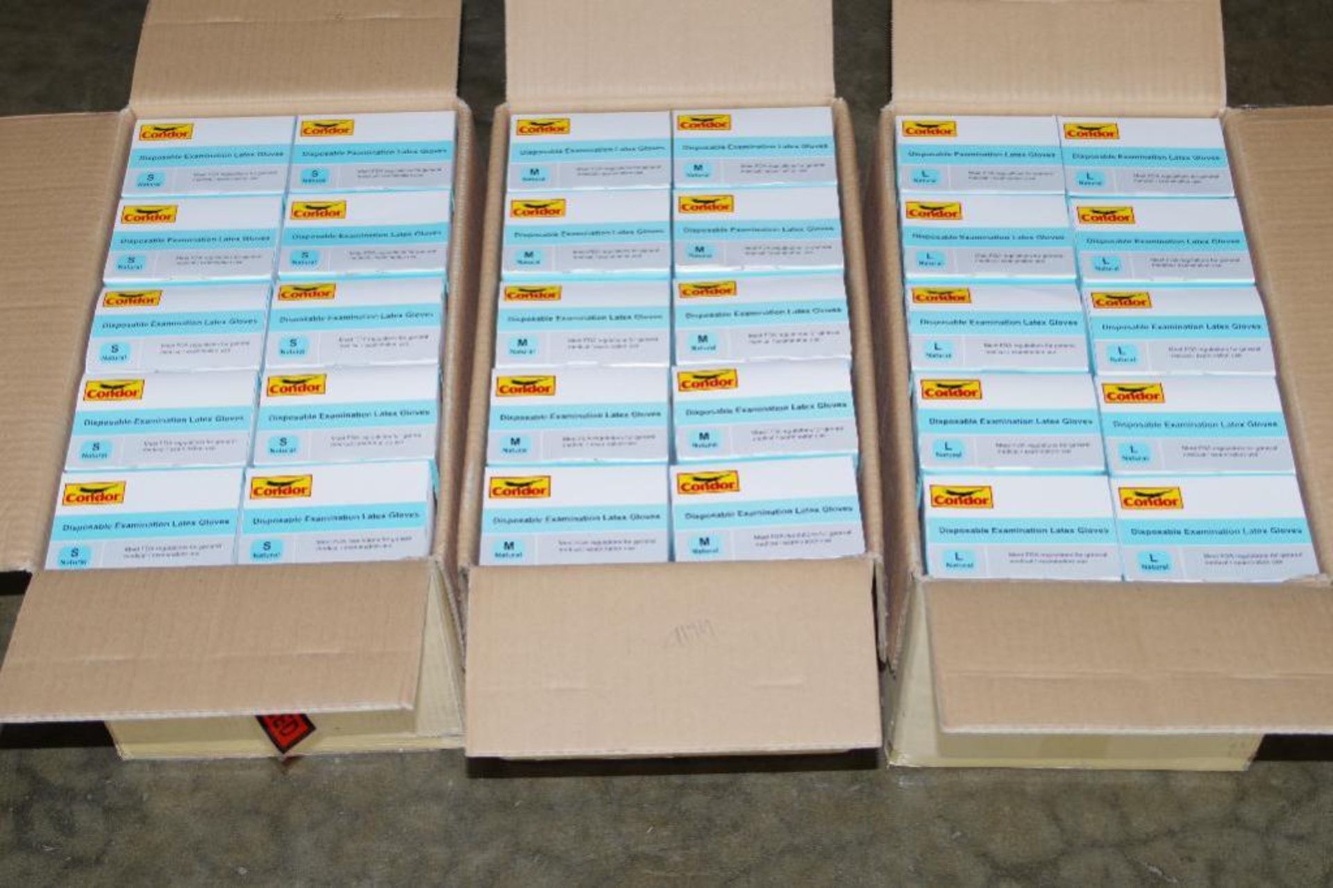 (3) Cases of CONDOR Disposable Examination Latex Gloves Sizes, S, M & L (3 Cases of 1000) - Image 2 of 5