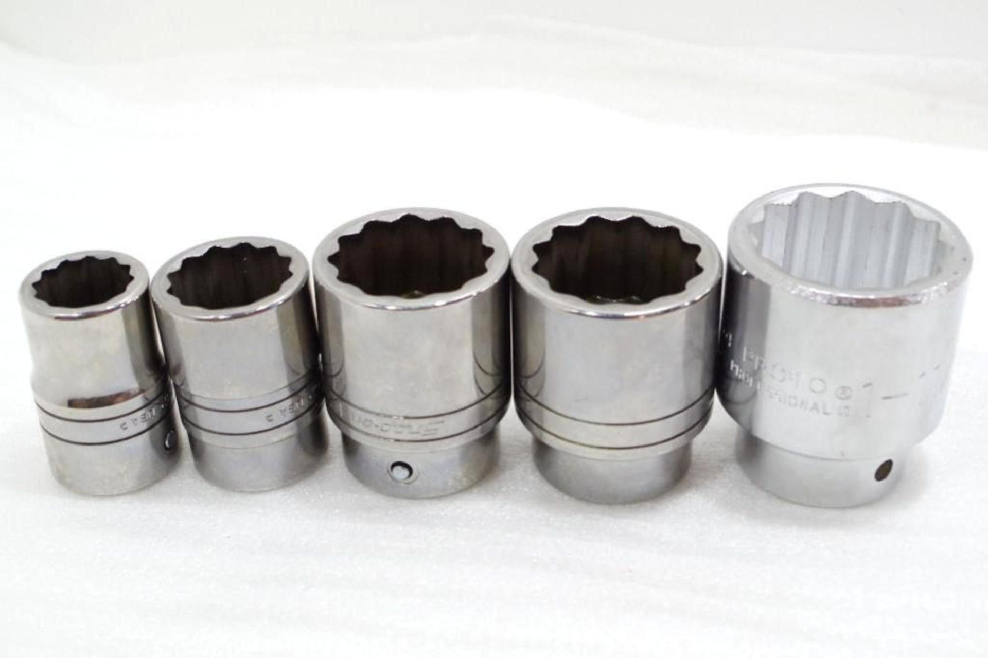 (5) SNAP-ON & PROTO 3/4" Drive 12-Point SAE Sockets, Made in USA - Image 3 of 3