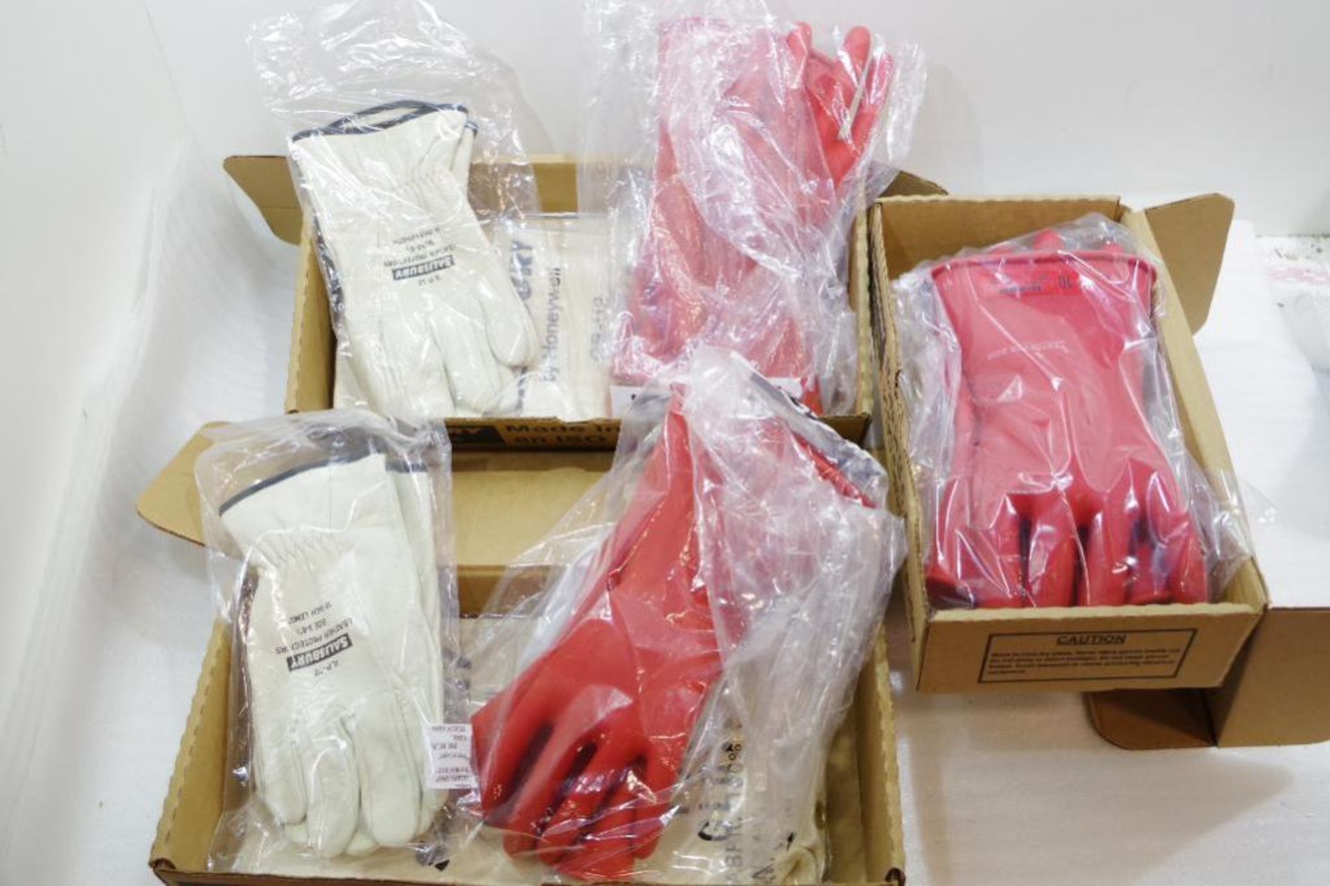 (3) SALISBURY Red Electrical Glove Kits (Two are complete, One is incomplete)