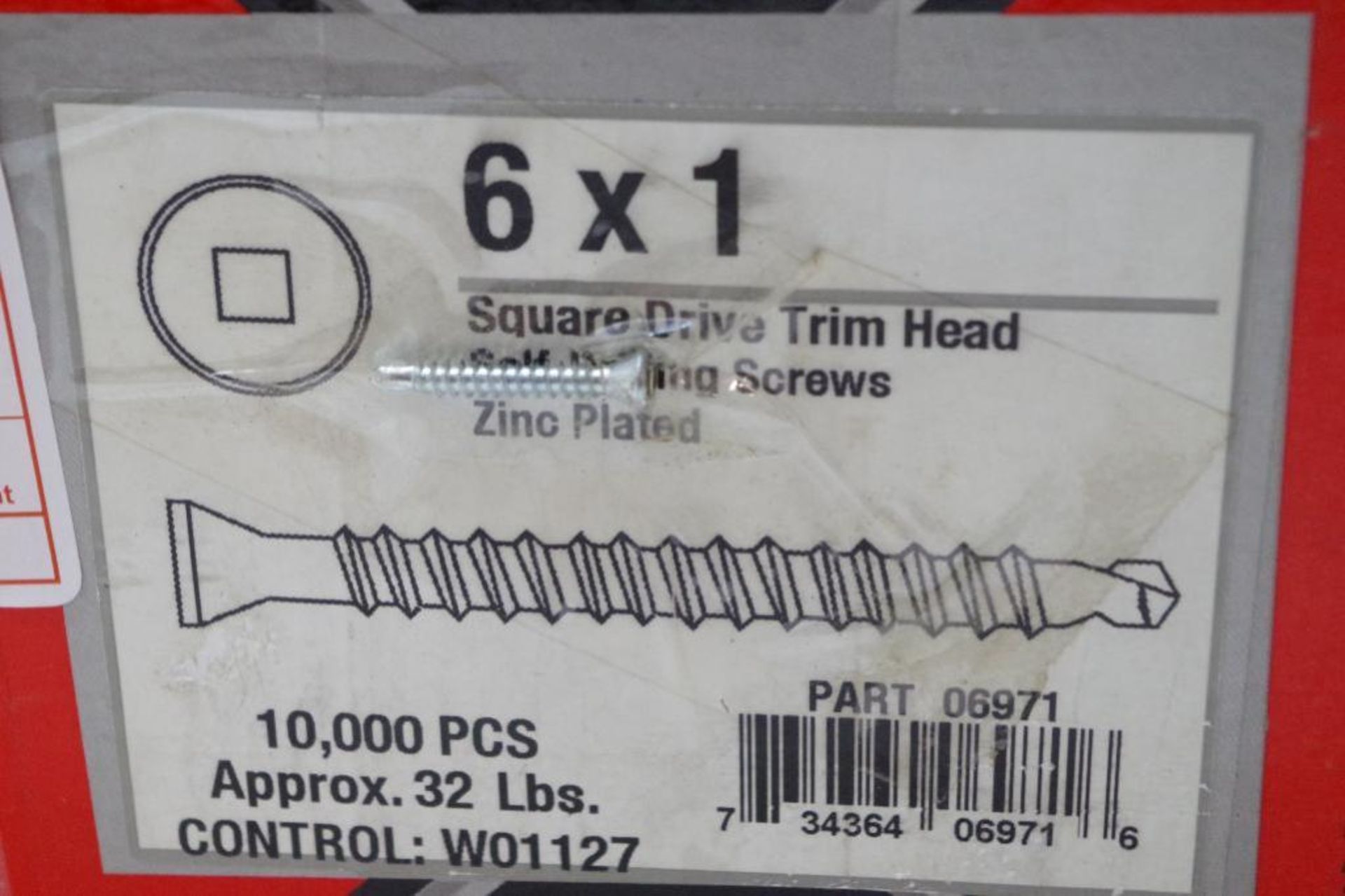 Box of Square Drive Trim Head Screws 6x1 (1 Box of 10,000) - Image 3 of 3
