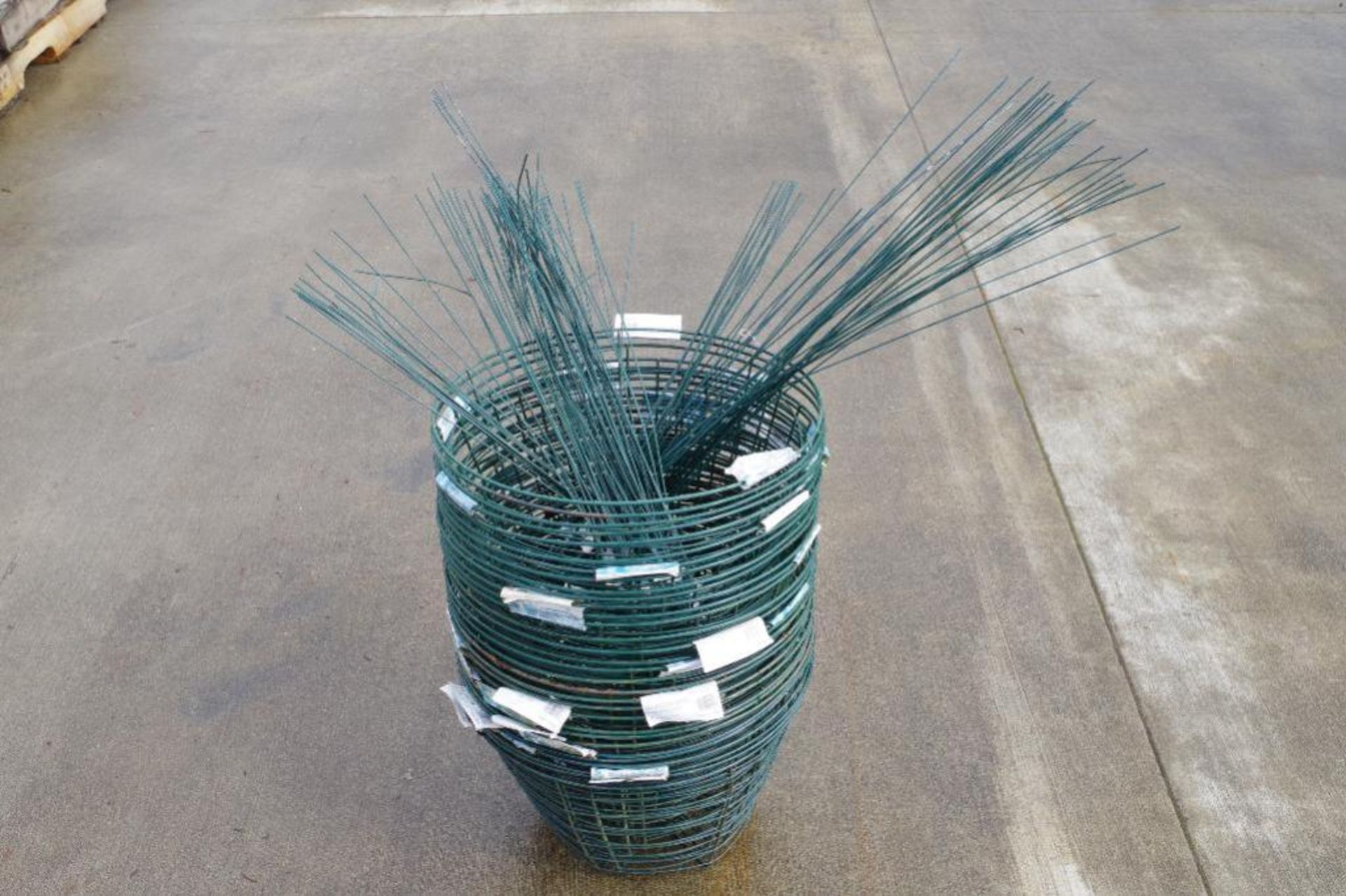 (33) 14" Green Moss Baskets w/ Hanging Hooks - Image 2 of 3