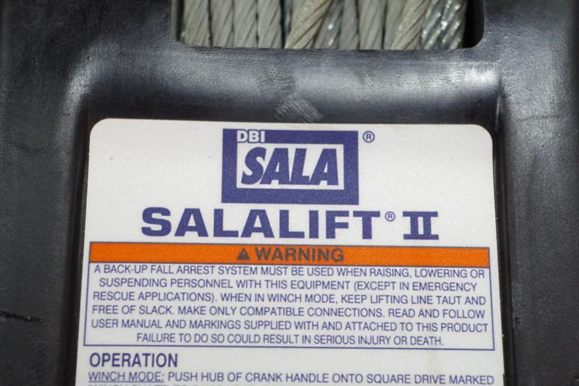 NEW SALALIFT II Winch, 60 ft. Galvanized Steel Wire Rope, 350 lb. Rated Load, M/N 8102001 - Image 5 of 5