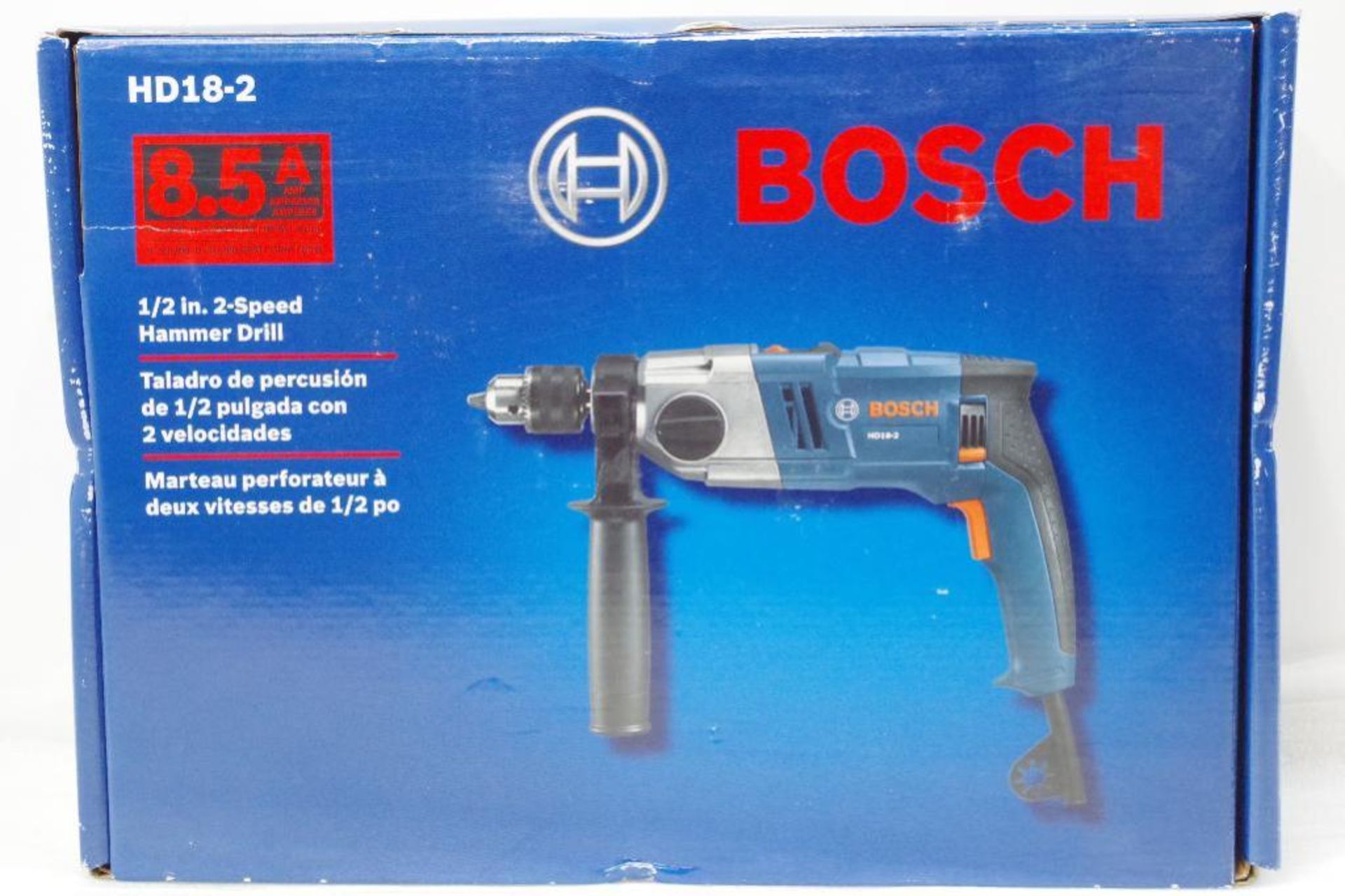 NEW BOSCH Hammer Drill, Two Speeds, 1/2" Chuck, M/N HD18-2 - Image 2 of 3