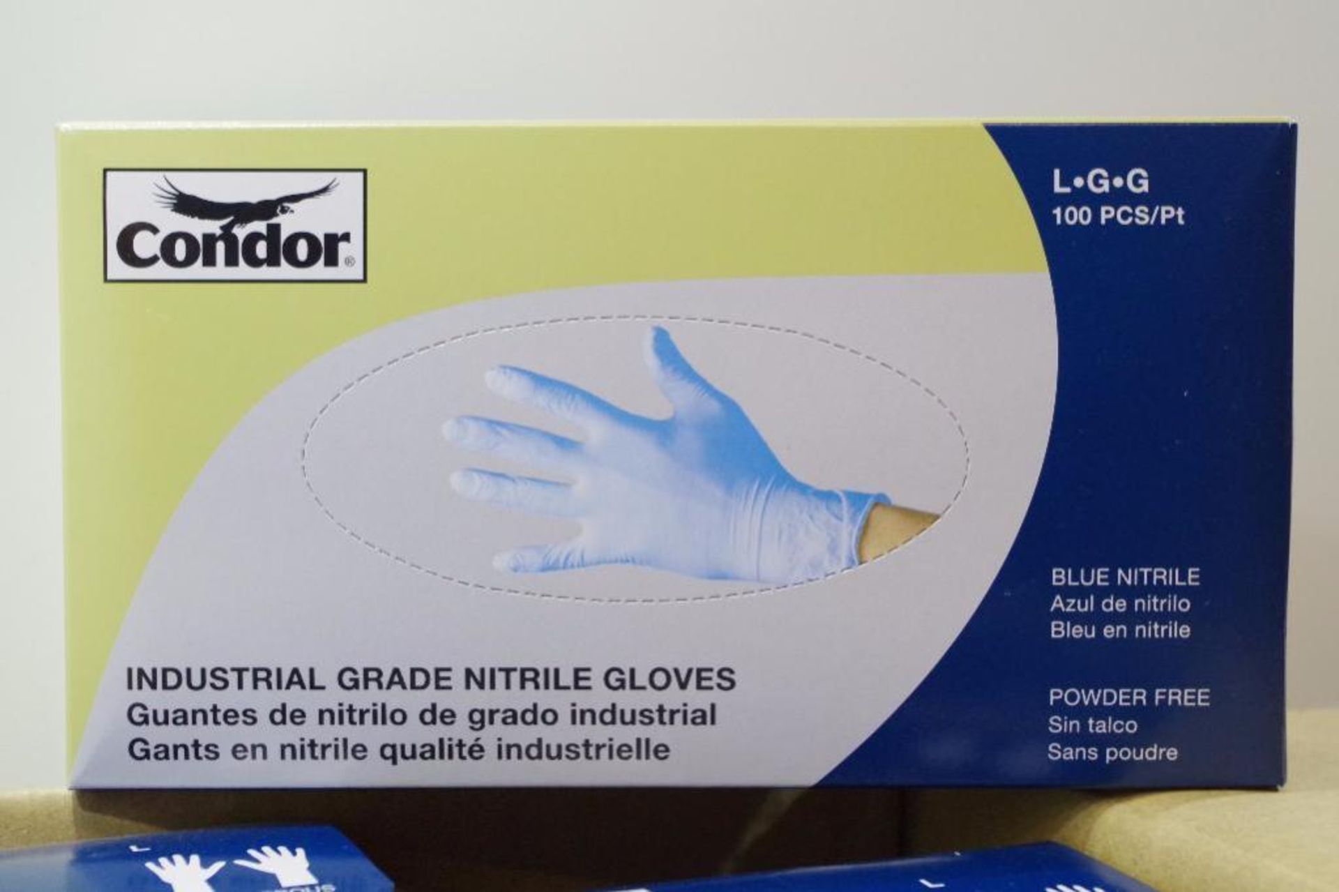 (2000) NEW CONDOR Industrial Grade Nitrile Gloves Size L (2 Cases of 10 Packs of 100 Gloves) - Image 2 of 3