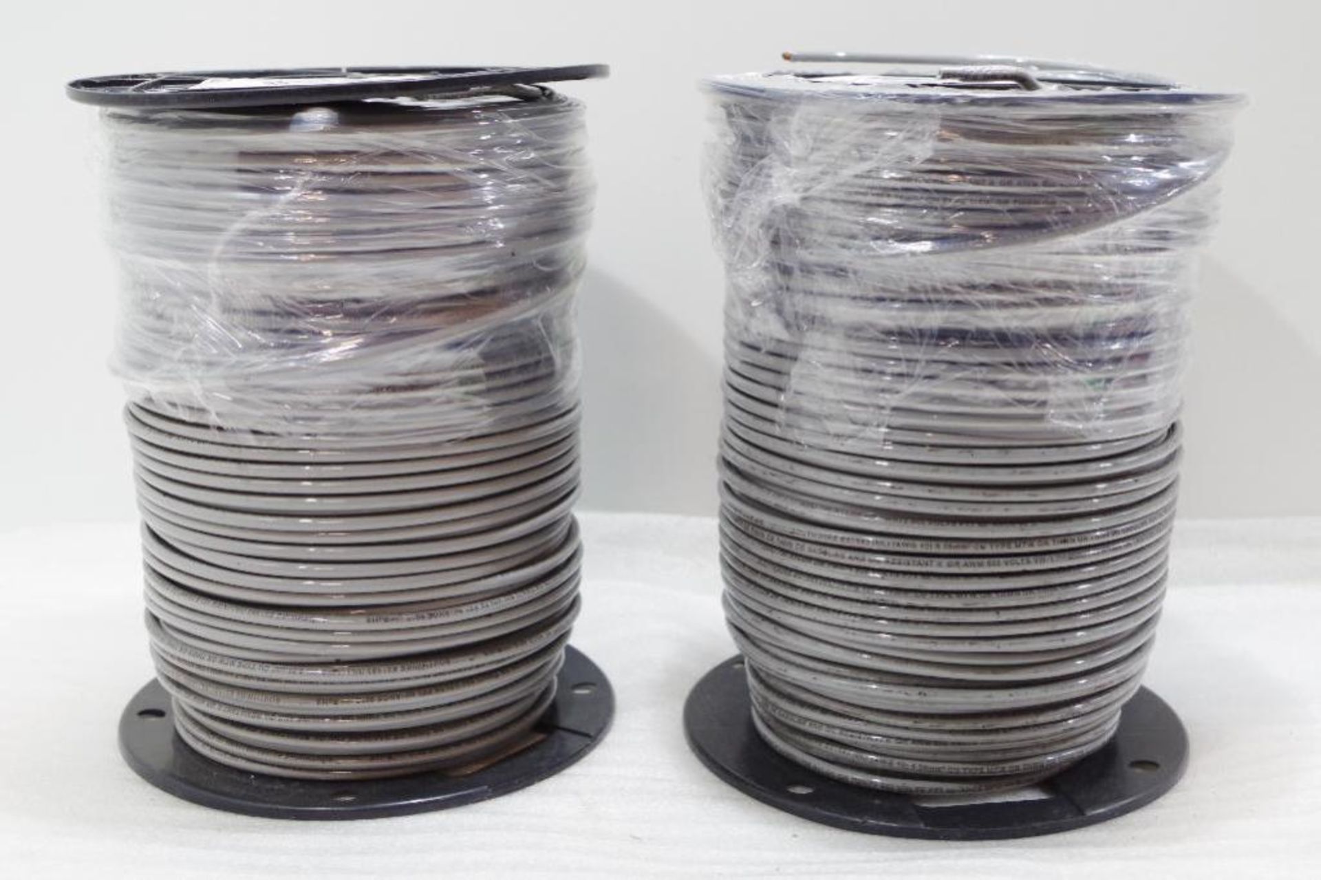 (2) 500' Rolls 10 AWG Copper THHN Wire, Gray, 19 Strand - Image 2 of 4
