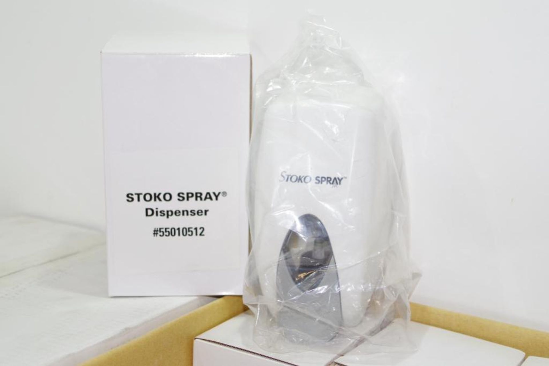 (18) NEW STOKO Spray Dispensers w/ Hardware (1 Case of 12, 1 Case of 6) - Image 2 of 2