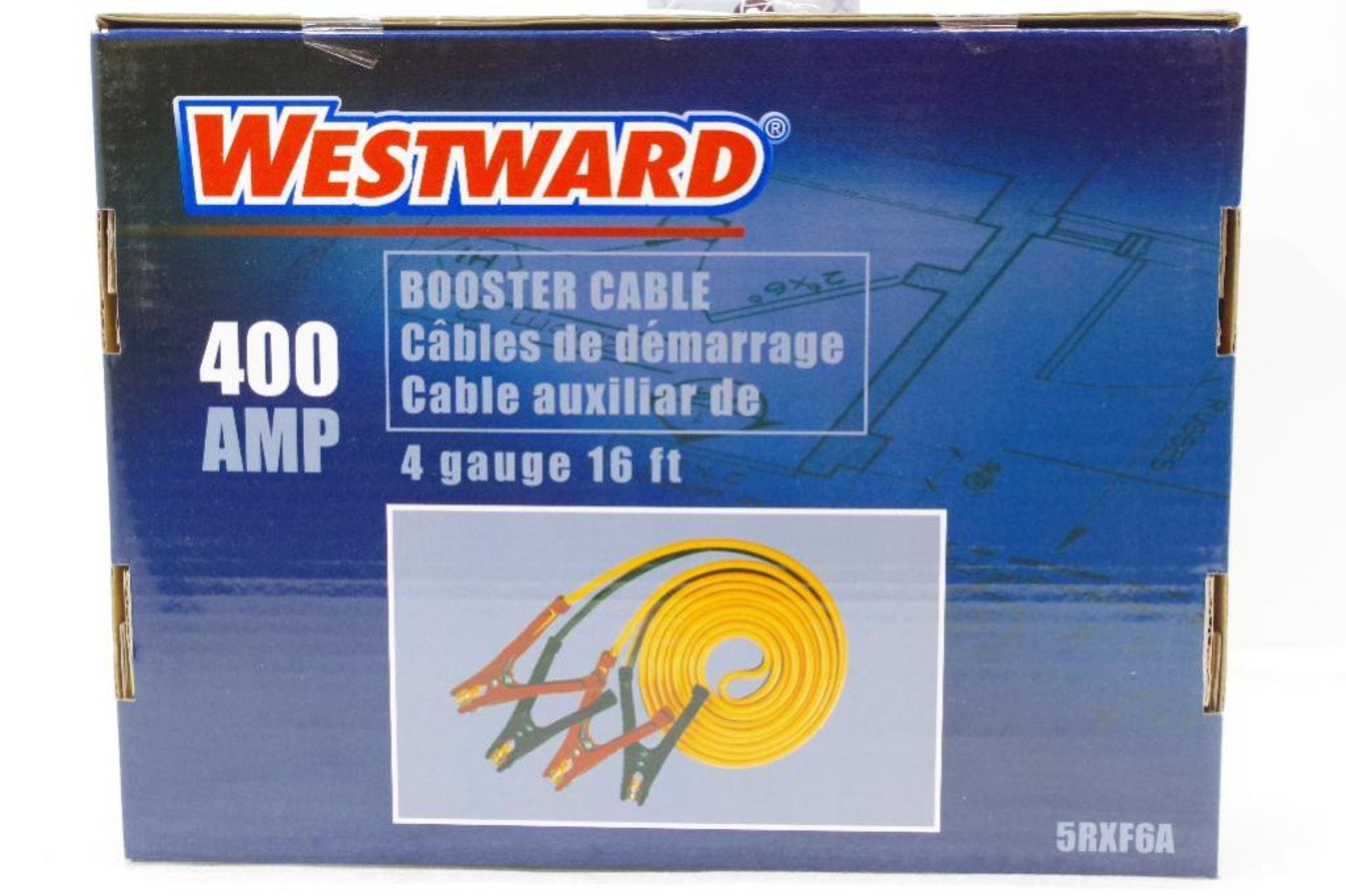NEW WESTWARD Standard Duty 16' Standard Jaw Booster Cables, Orange/Black M/N 5RXF6 - Image 2 of 2