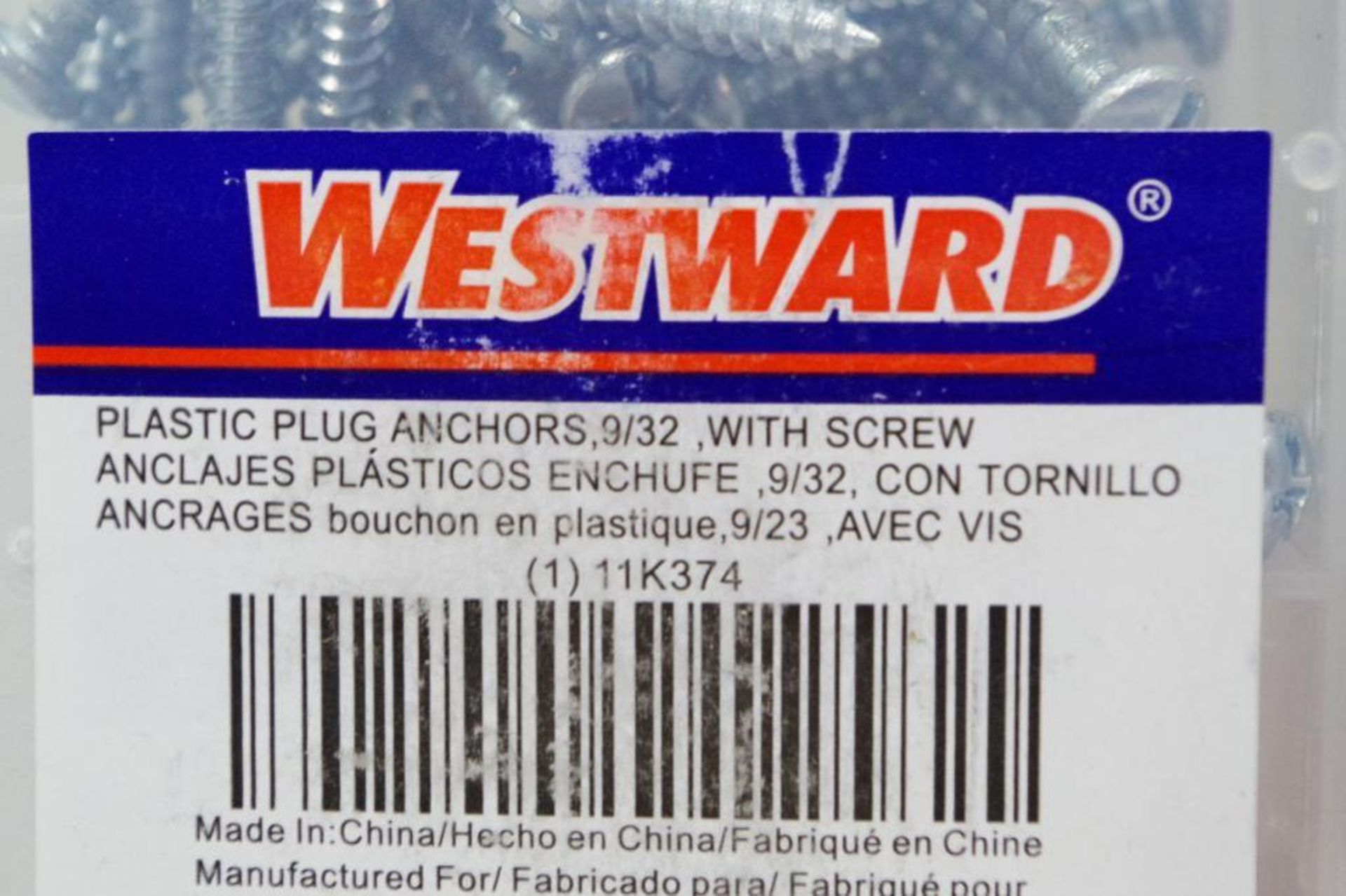 (2) Packs of WESTWARD Plastic Plug Anchors w/ Screws (2 Packs of 50 Each) - Image 4 of 4