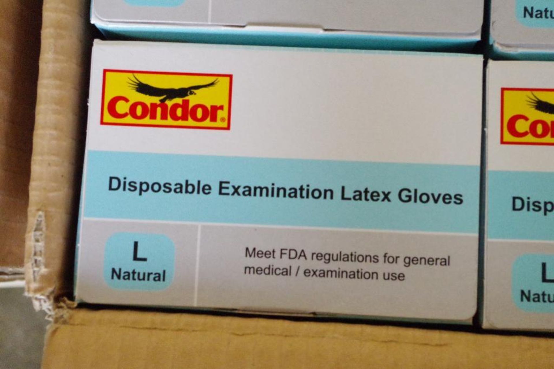 (3) Cases of CONDOR Disposable Examination Latex Gloves Sizes, S, M & L (3 Cases of 1000) - Image 5 of 5