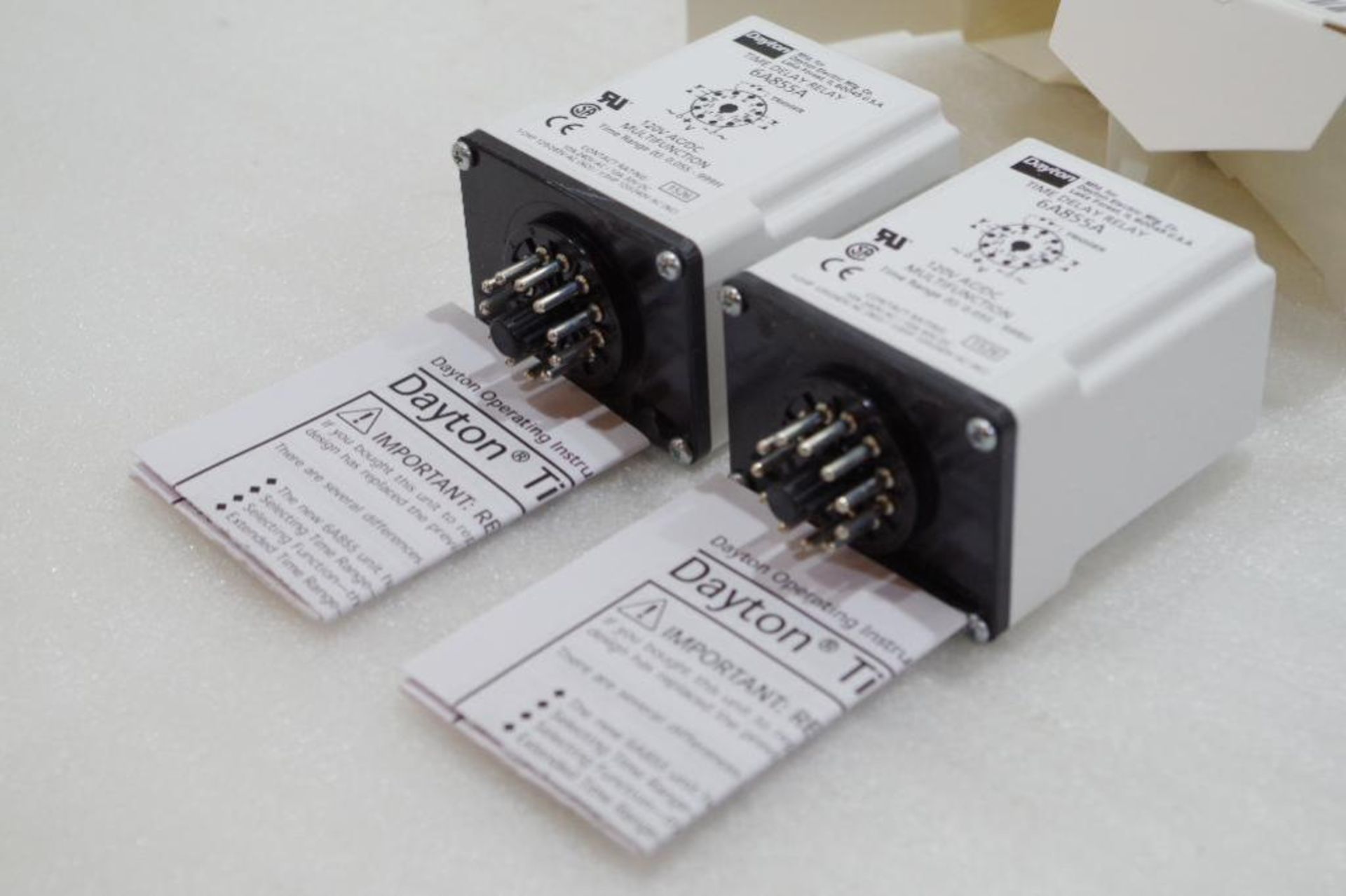 (2) NEW DAYTON 120V Time Delay Relay, Multifunction, Time Range .05S to 999H M/N 6A855A - Image 2 of 4