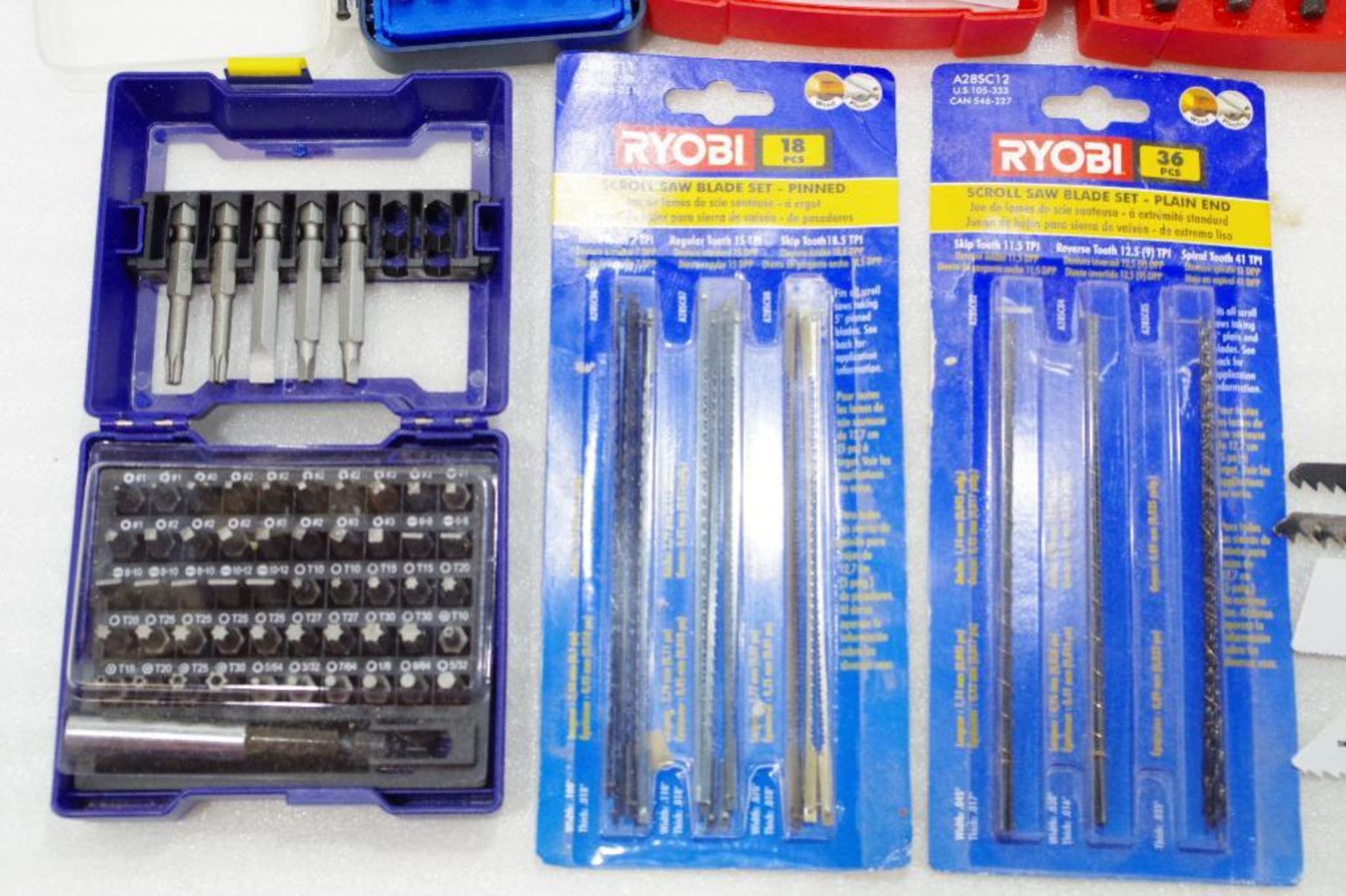(10) Tool Sets: Drill Bits, Screw Drivers, Blade Sets & Reciprocating Saw Blades (Some New & Used) - Image 4 of 5