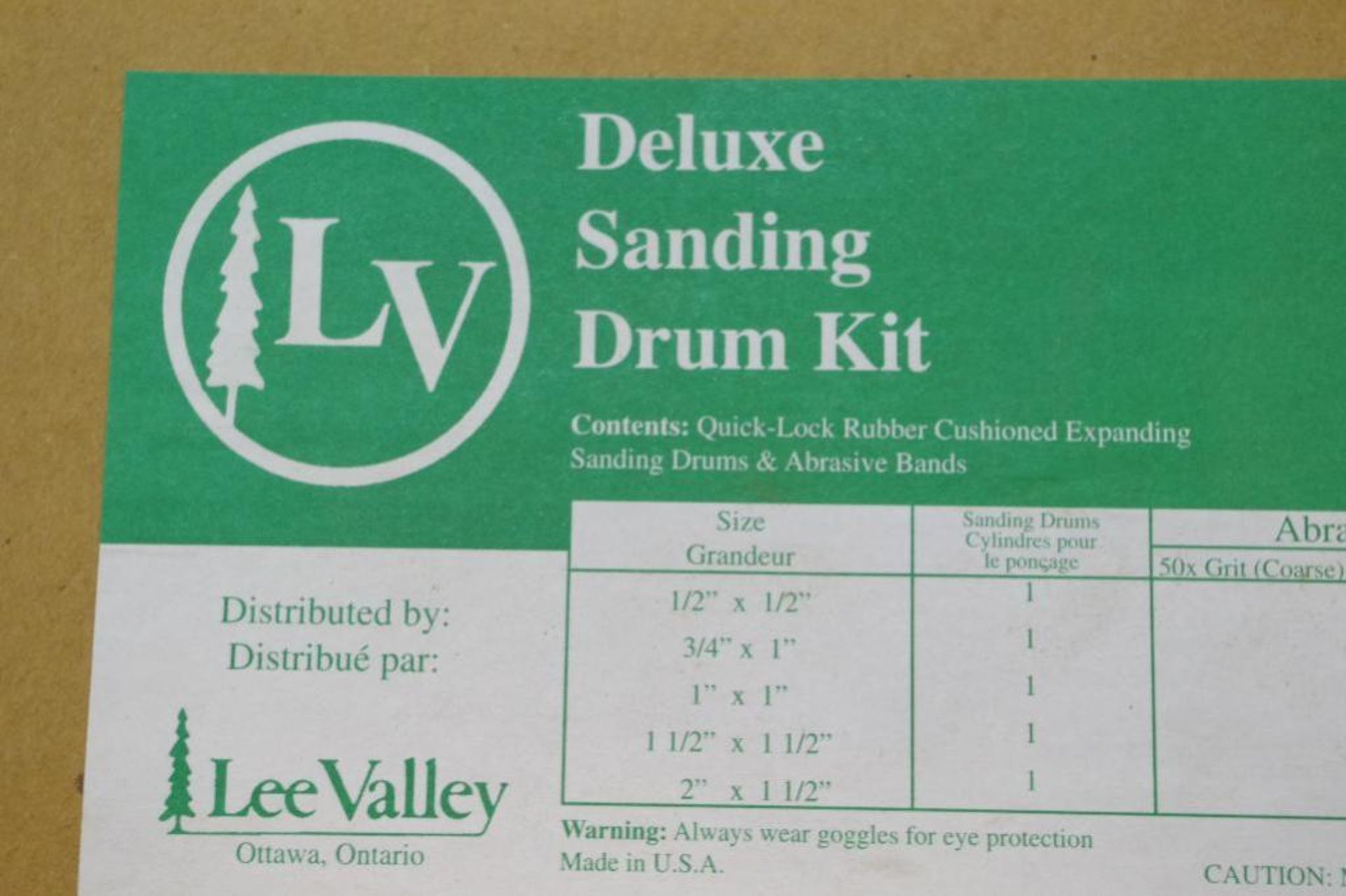 (2) Tool Kits: LEE VALLEY Deluxe Sanding Drum Kit & Drilling Kit - Image 5 of 5