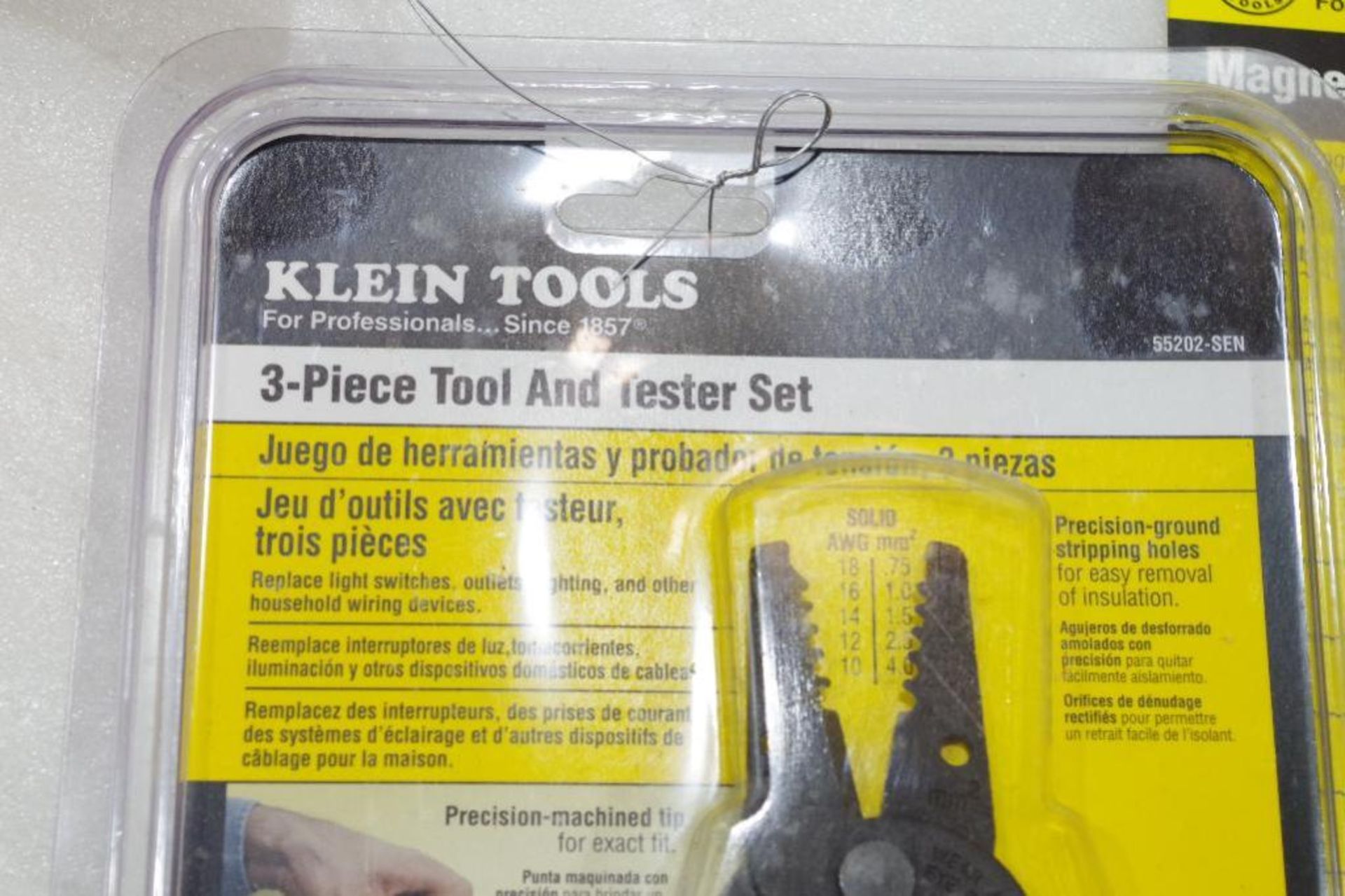(3) NEW KLEIN Electrical Tools: (1) Magnetic Torpedo Level, (1) Tool Pouch, (1) Tool & Tester Set - Image 3 of 4