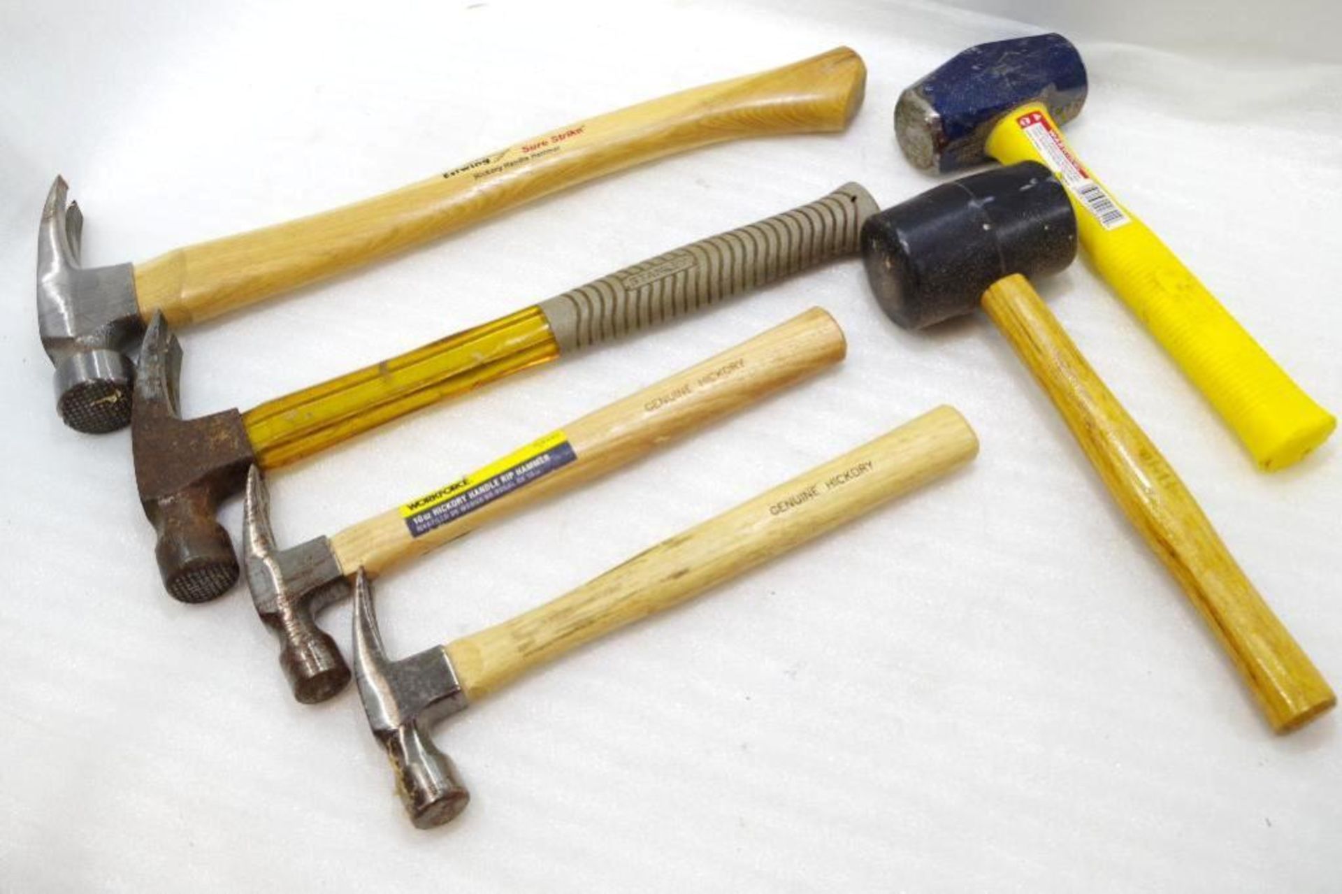 (6) ESTWING, WORKFORCE, STANLEY Hammers - Framing, Claw, Sledge & Mallet