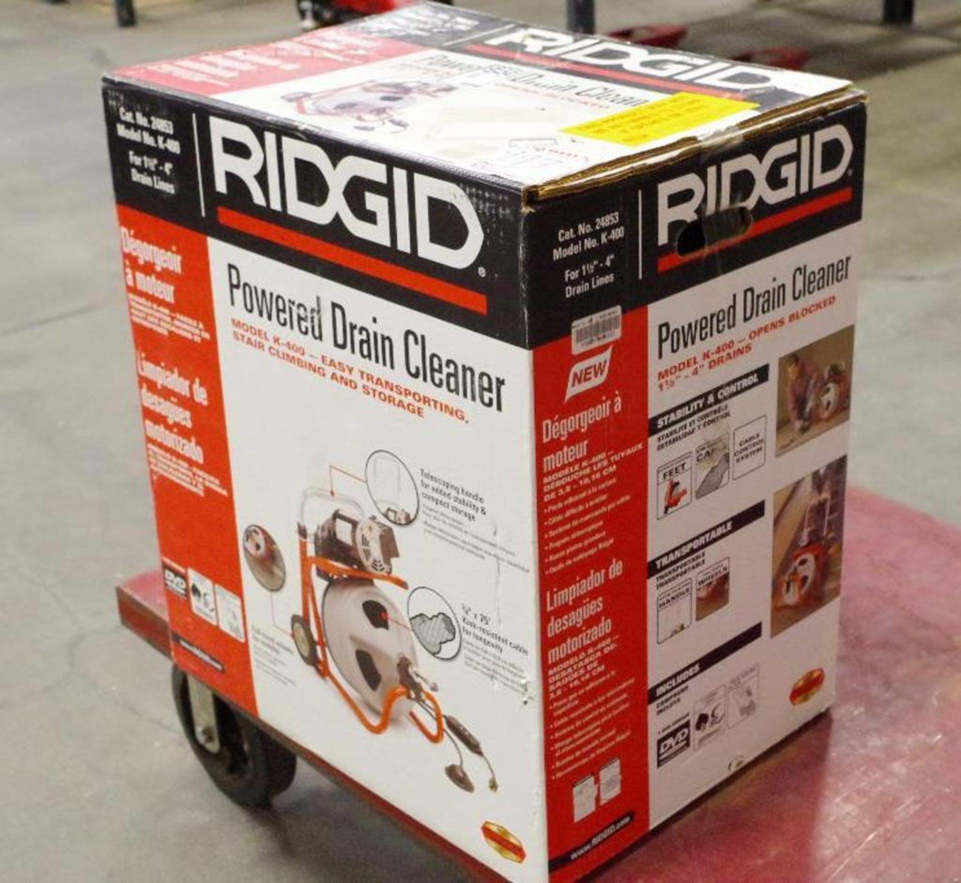 NEW RIDGID K-400 1/3HP Powered Drain Cleaner - Image 2 of 5