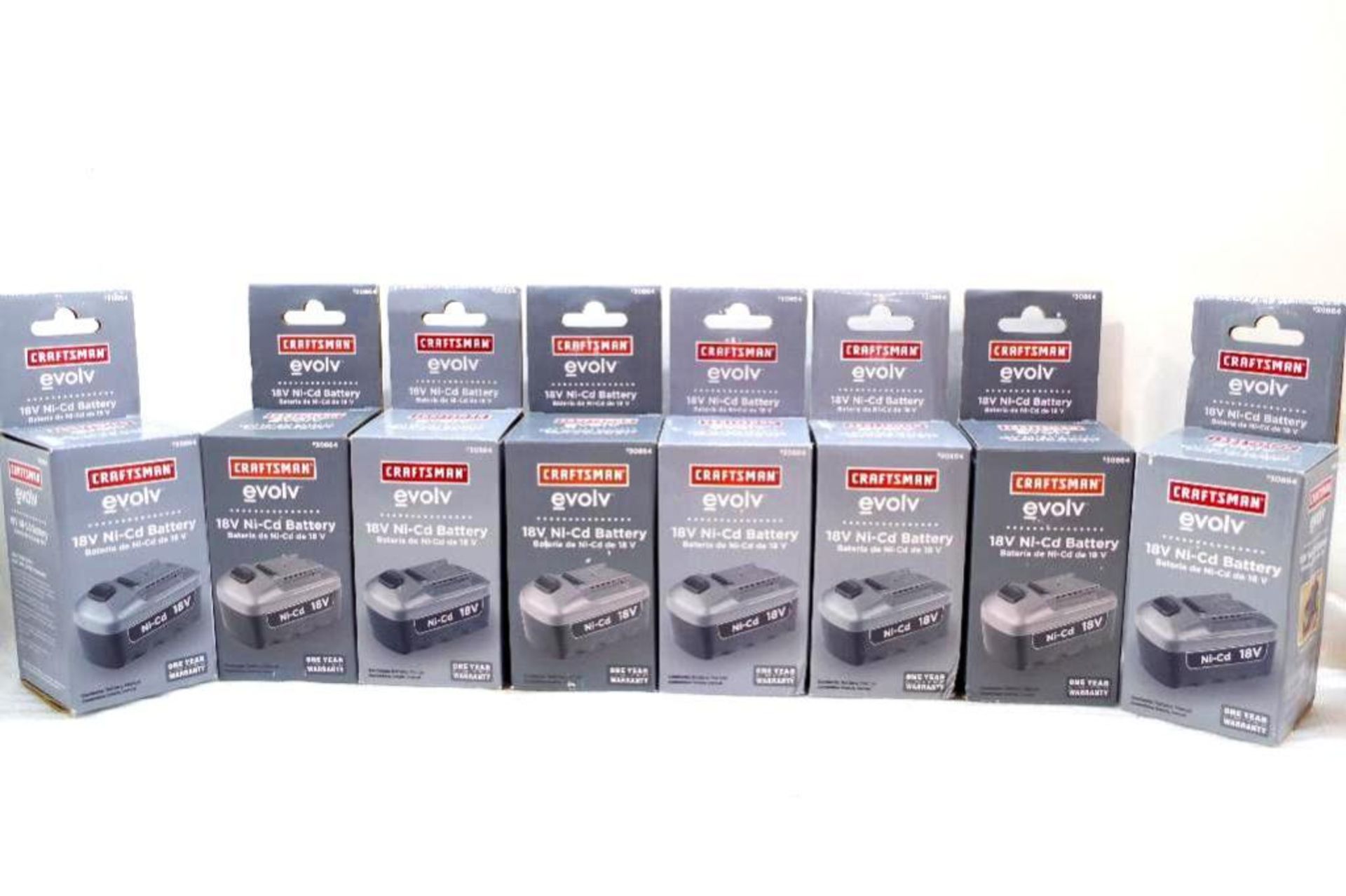 (8) NEW CRAFTSMAN evolv 18V Ni-Cd Batteries M/N 930864