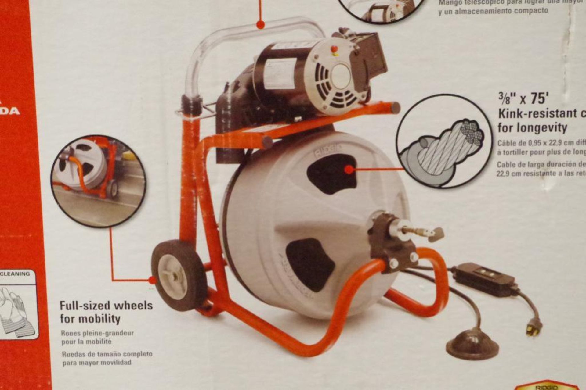 NEW RIDGID K-400 1/3HP Powered Drain Cleaner - Image 4 of 5