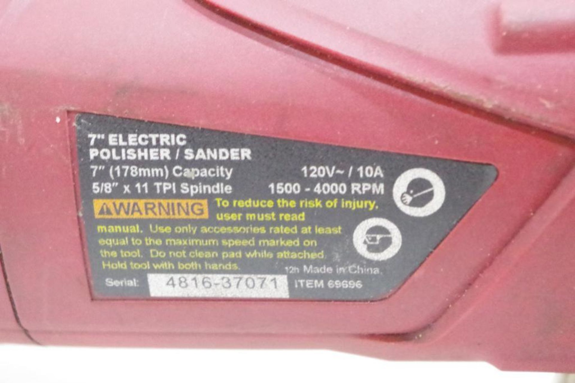 (2) CHICAGO ELECTRIC 120V Polishers - Image 5 of 5