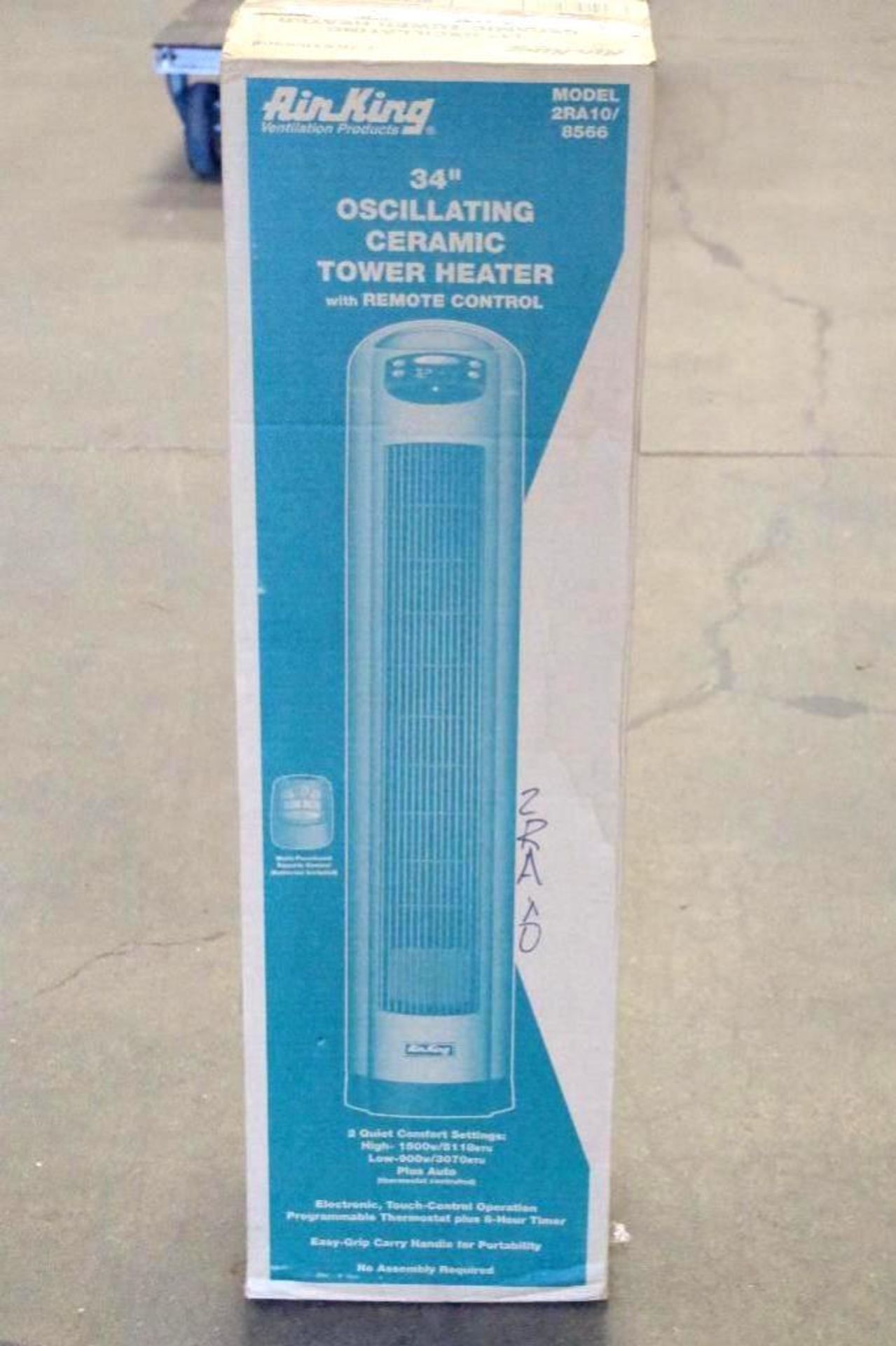 AIRKING 34" Oscillating Ceramic Tower Heater w/ Remote Control, M/N 2RA10/8566